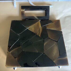 Tortoise clutch Evening bag